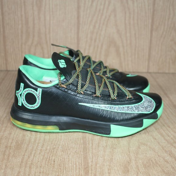 Nike Kevin Durant KD VI “Night Vision” Brazil Athletic Basketball Shoes Size 8.5 - Picture 1 of 11